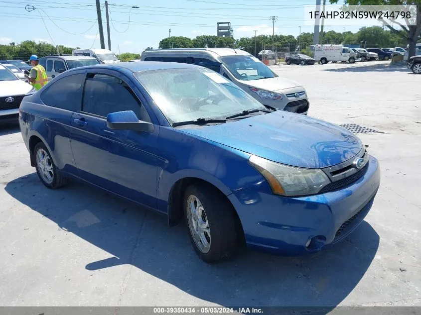 2009 Ford Focus Se VIN: 1FAHP32N59W244798 Lot: 39350434