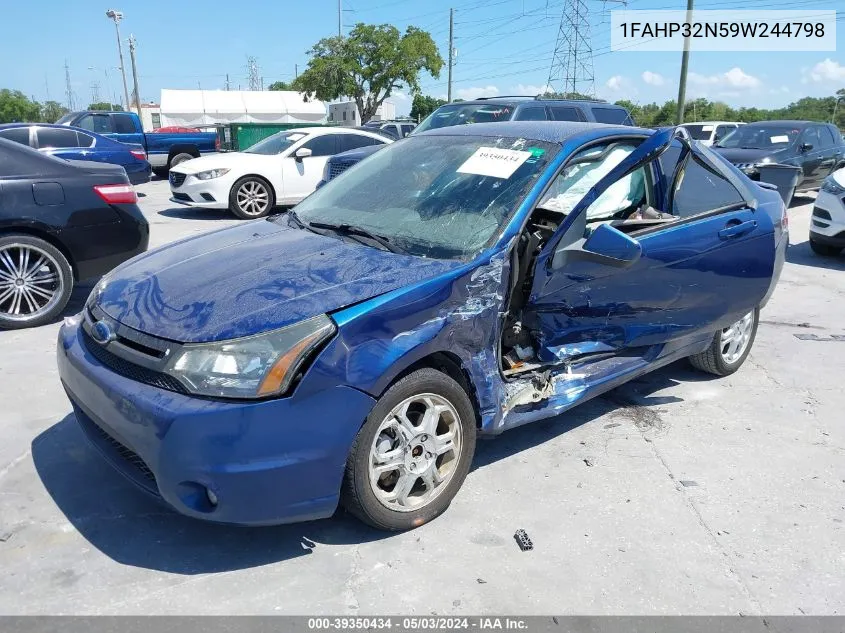 2009 Ford Focus Se VIN: 1FAHP32N59W244798 Lot: 39350434