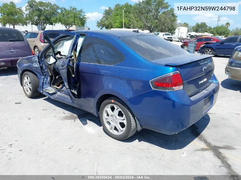 2009 Ford Focus Se VIN: 1FAHP32N59W244798 Lot: 39350434