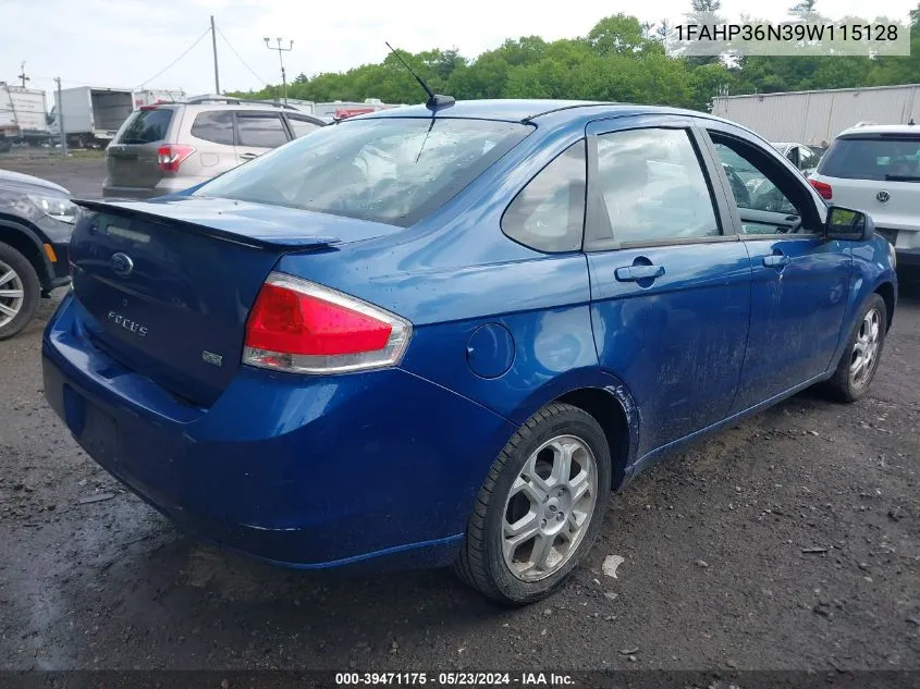 2009 Ford Focus Ses VIN: 1FAHP36N39W115128 Lot: 39471175