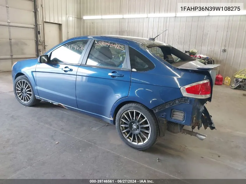 1FAHP36N39W108275 2009 Ford Focus Ses