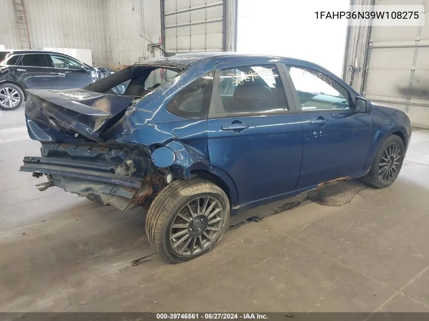 1FAHP36N39W108275 2009 Ford Focus Ses