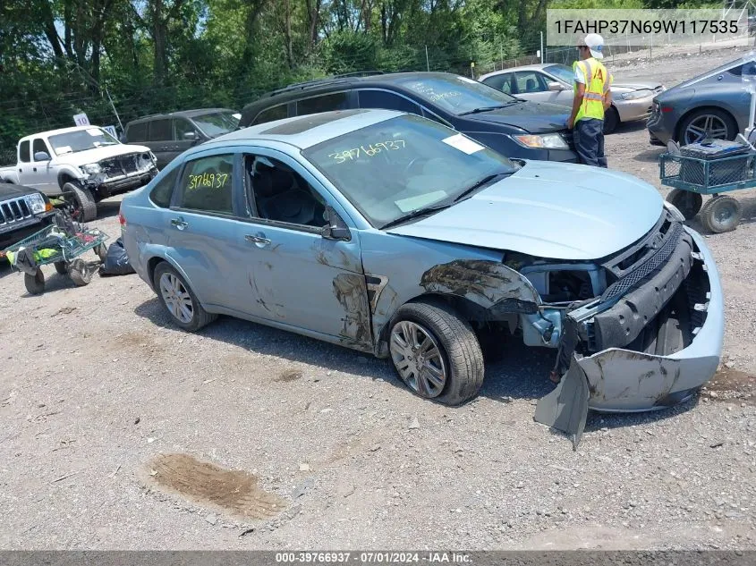 2009 Ford Focus Sel VIN: 1FAHP37N69W117535 Lot: 39766937