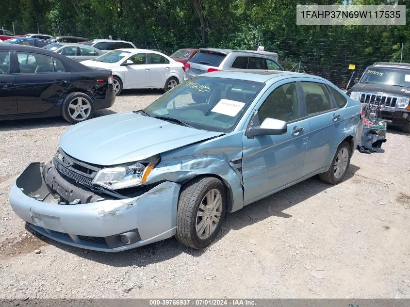 2009 Ford Focus Sel VIN: 1FAHP37N69W117535 Lot: 39766937