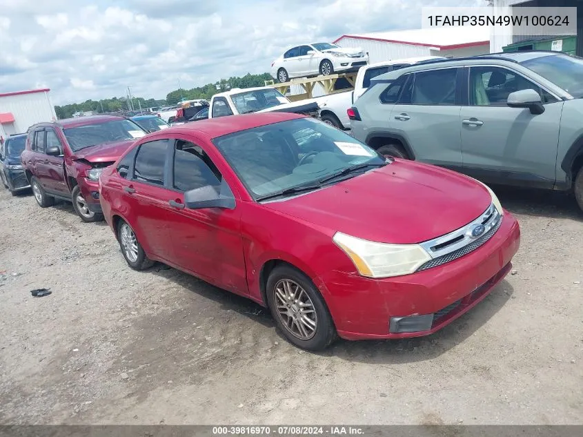 1FAHP35N49W100624 2009 Ford Focus Se