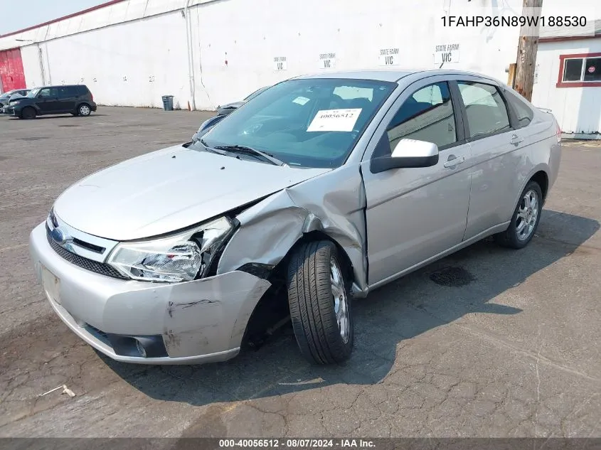 2009 Ford Focus Ses VIN: 1FAHP36N89W188530 Lot: 40056512