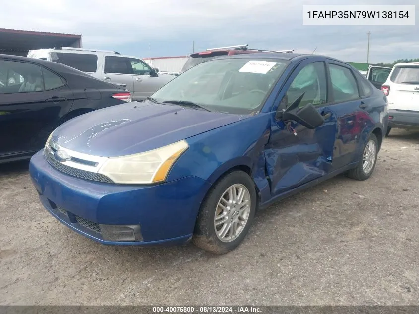 1FAHP35N79W138154 2009 Ford Focus Se