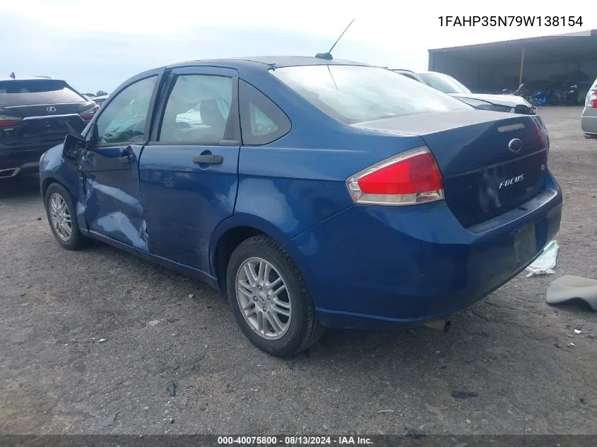 1FAHP35N79W138154 2009 Ford Focus Se