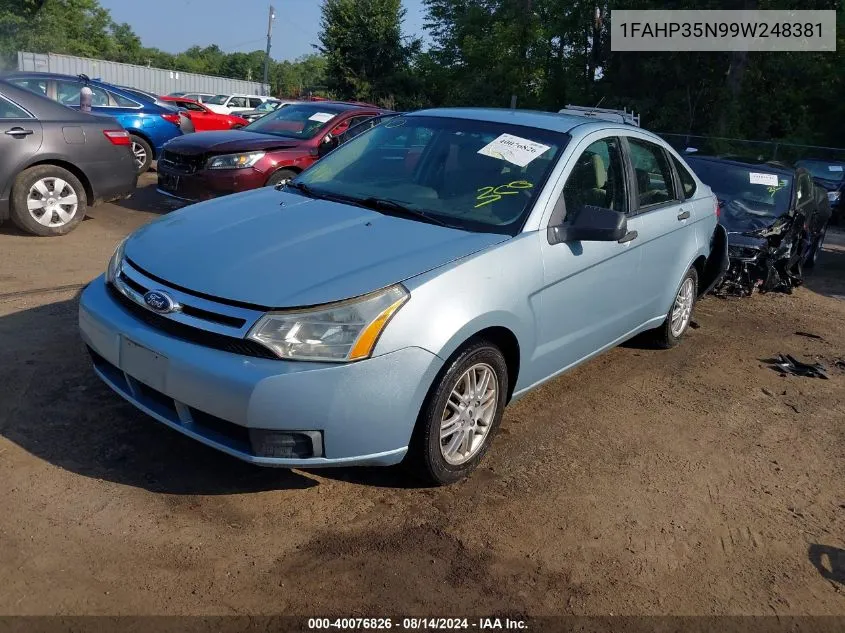 1FAHP35N99W248381 2009 Ford Focus Se