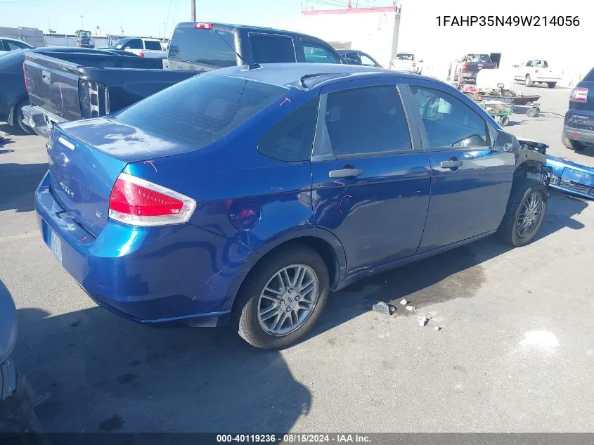 1FAHP35N49W214056 2009 Ford Focus Se