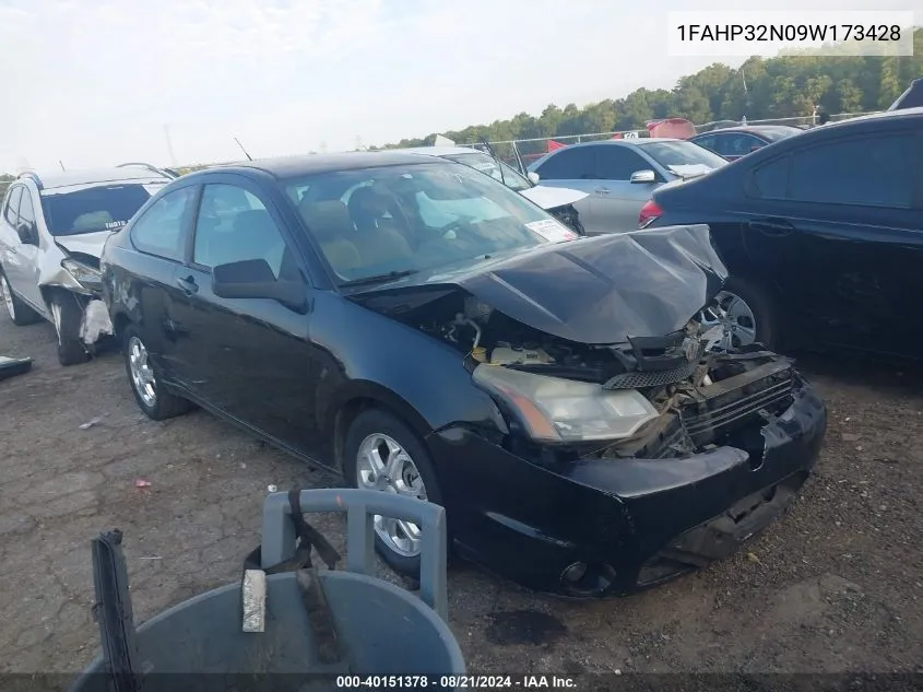 2009 Ford Focus Se VIN: 1FAHP32N09W173428 Lot: 40151378