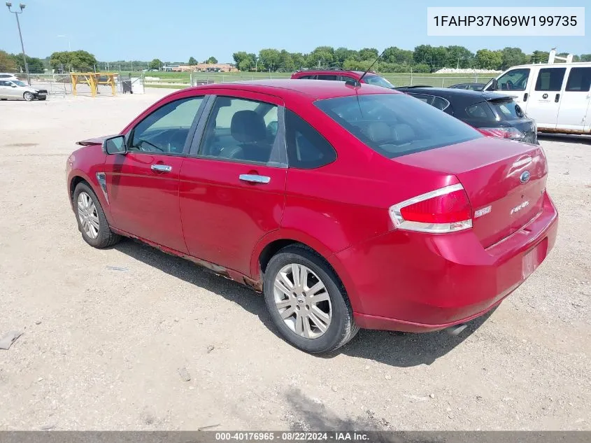 1FAHP37N69W199735 2009 Ford Focus Sel