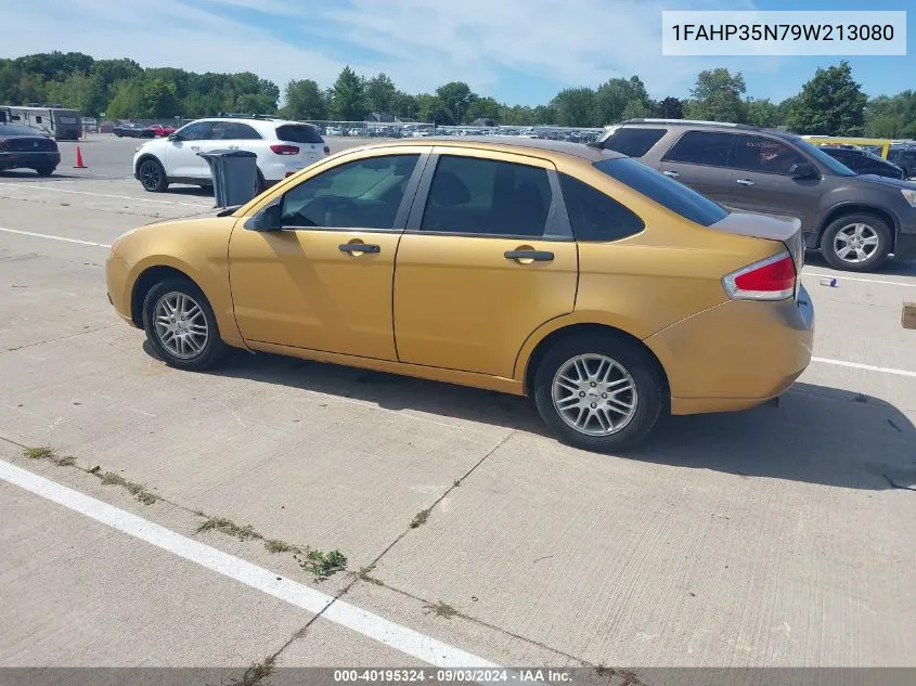 2009 Ford Focus Se VIN: 1FAHP35N79W213080 Lot: 40195324