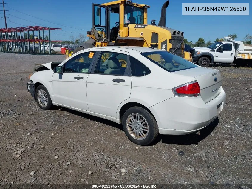 2009 Ford Focus Se VIN: 1FAHP35N49W126530 Lot: 40252746