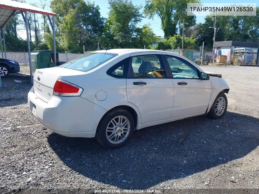 2009 Ford Focus Se VIN: 1FAHP35N49W126530 Lot: 40252746