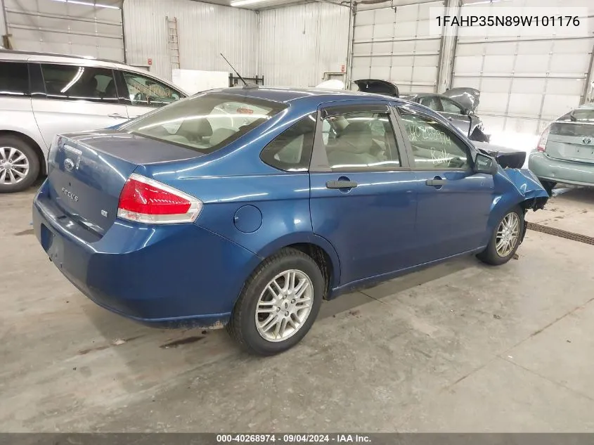 2009 Ford Focus Se VIN: 1FAHP35N89W101176 Lot: 40268974