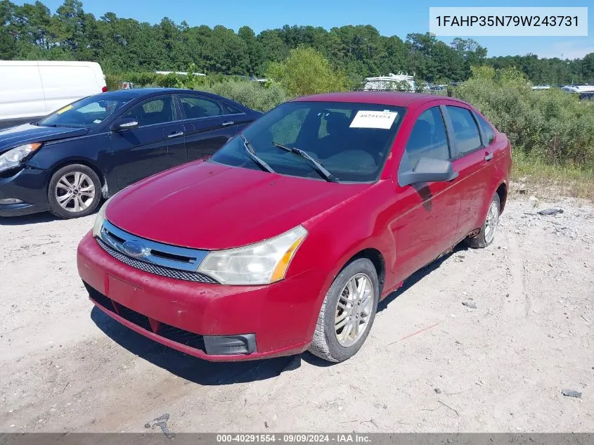 1FAHP35N79W243731 2009 Ford Focus Se