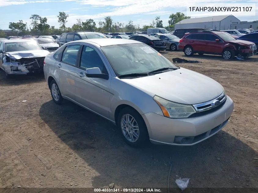 2009 Ford Focus Ses VIN: 1FAHP36NX9W221107 Lot: 40331341