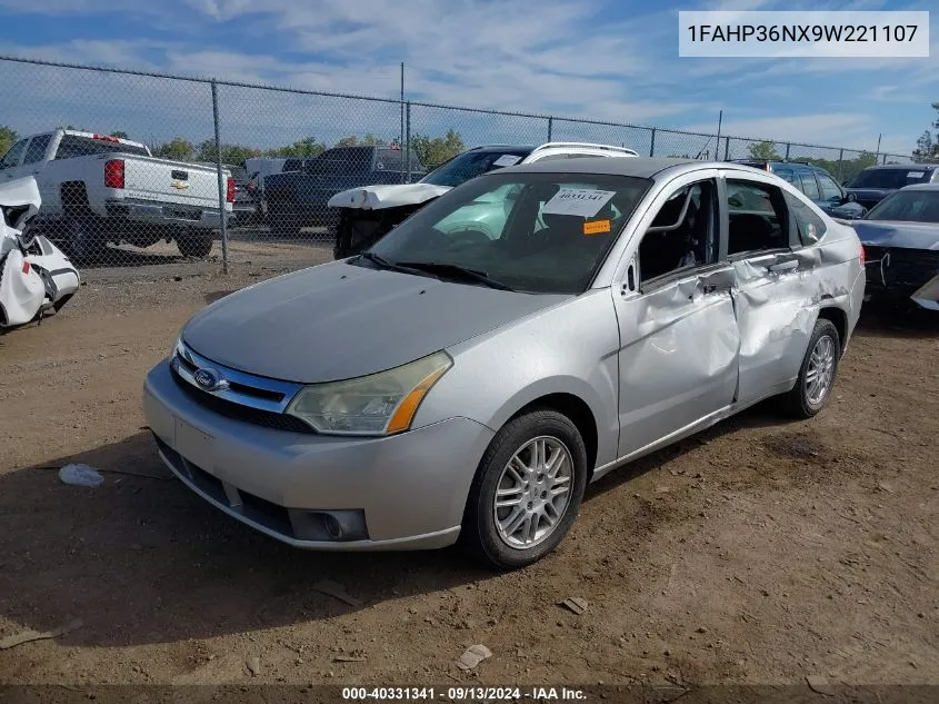 2009 Ford Focus Ses VIN: 1FAHP36NX9W221107 Lot: 40331341