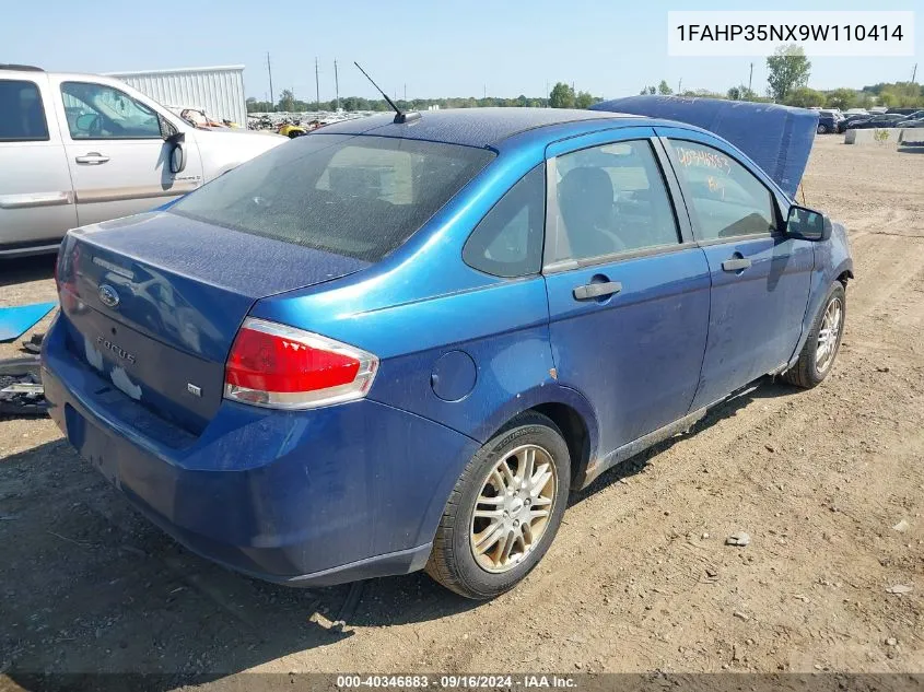 1FAHP35NX9W110414 2009 Ford Focus Se