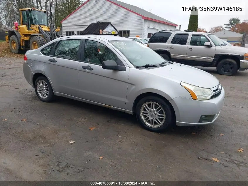 2009 Ford Focus Se VIN: 1FAHP35N39W146185 Lot: 40705391