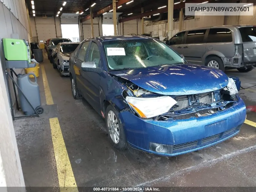 2009 Ford Focus Sel VIN: 1FAHP37N89W267601 Lot: 40731884