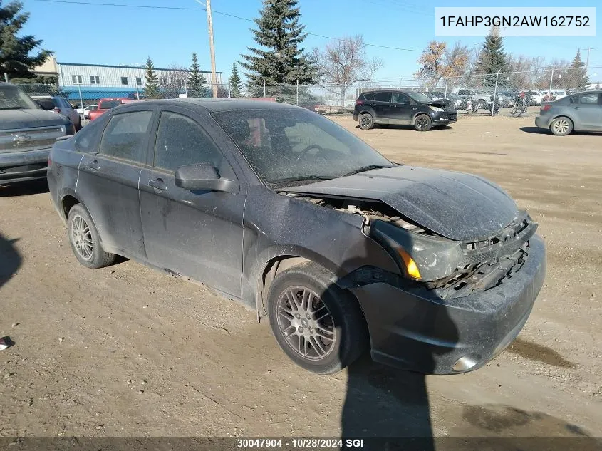 2010 Ford Focus Ses VIN: 1FAHP3GN2AW162752 Lot: 30047904