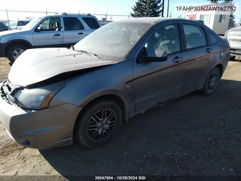 2010 Ford Focus Ses VIN: 1FAHP3GN2AW162752 Lot: 30047904