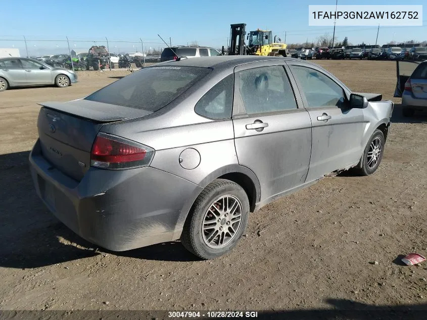 2010 Ford Focus Ses VIN: 1FAHP3GN2AW162752 Lot: 30047904