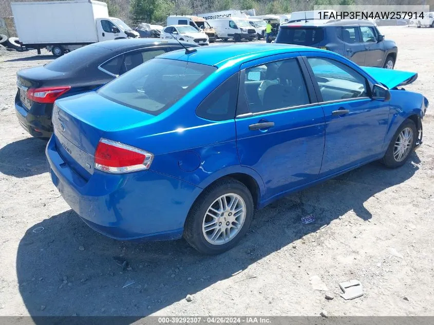 1FAHP3FN4AW257914 2010 Ford Focus Se