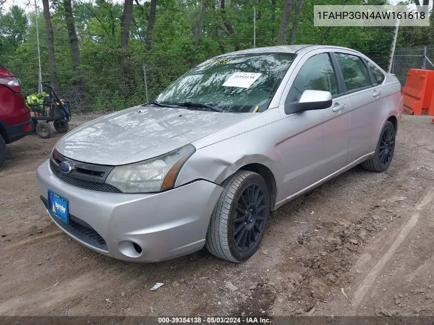 2010 Ford Focus Ses VIN: 1FAHP3GN4AW161618 Lot: 39354138