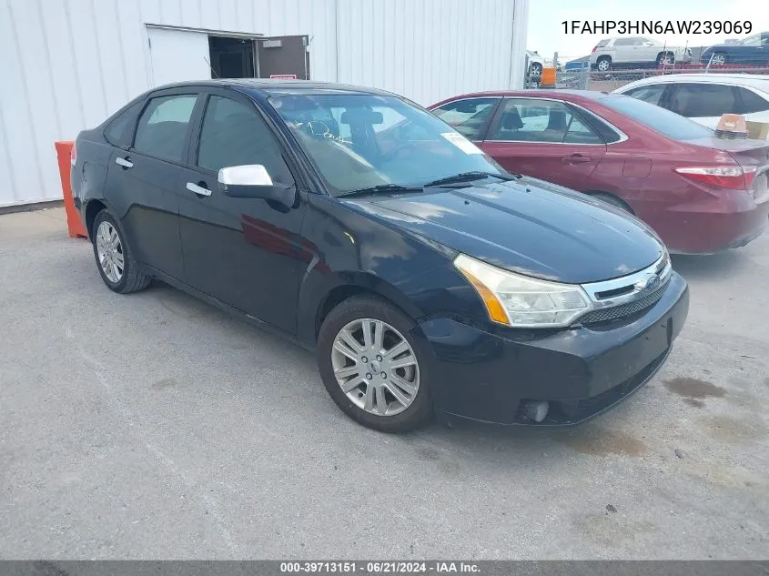 2010 Ford Focus Sel VIN: 1FAHP3HN6AW239069 Lot: 39713151