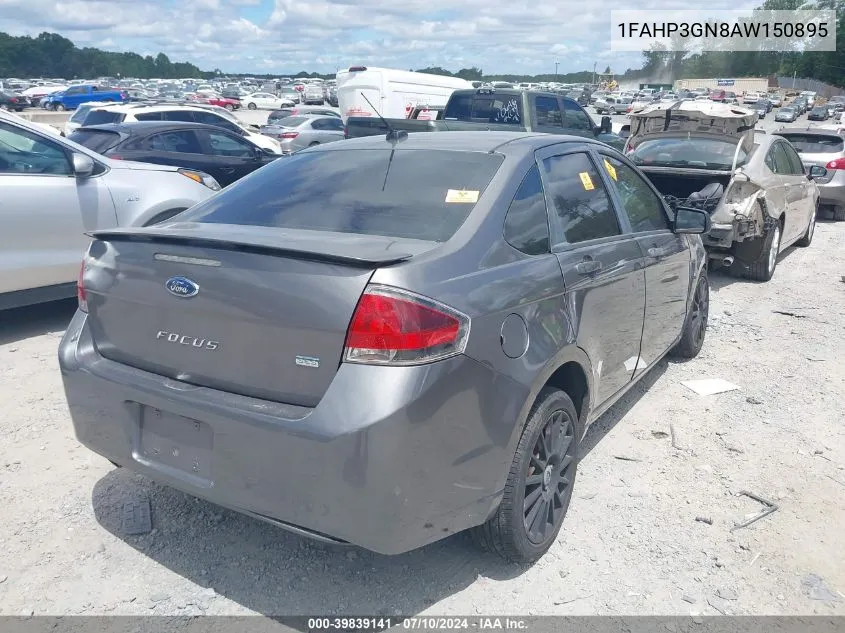 2010 Ford Focus Ses VIN: 1FAHP3GN8AW150895 Lot: 39839141