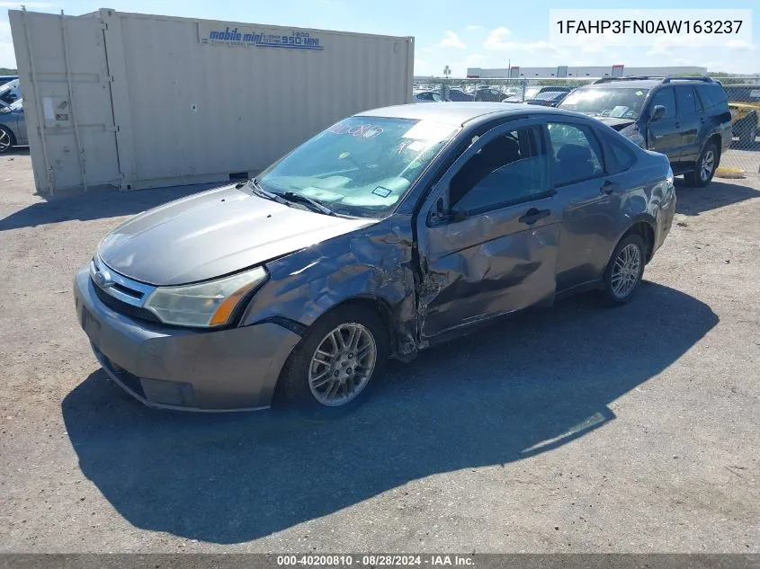 1FAHP3FN0AW163237 2010 Ford Focus Se