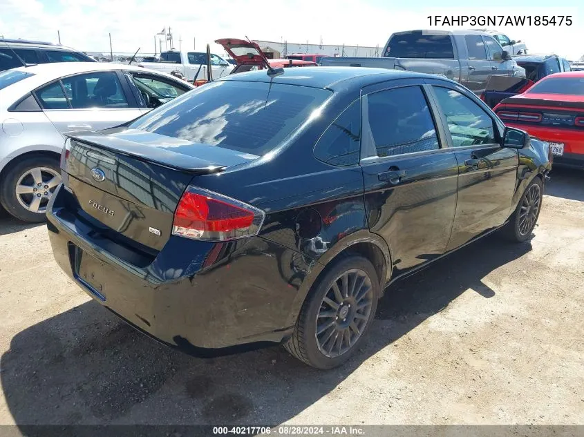 2010 Ford Focus Ses VIN: 1FAHP3GN7AW185475 Lot: 40217706