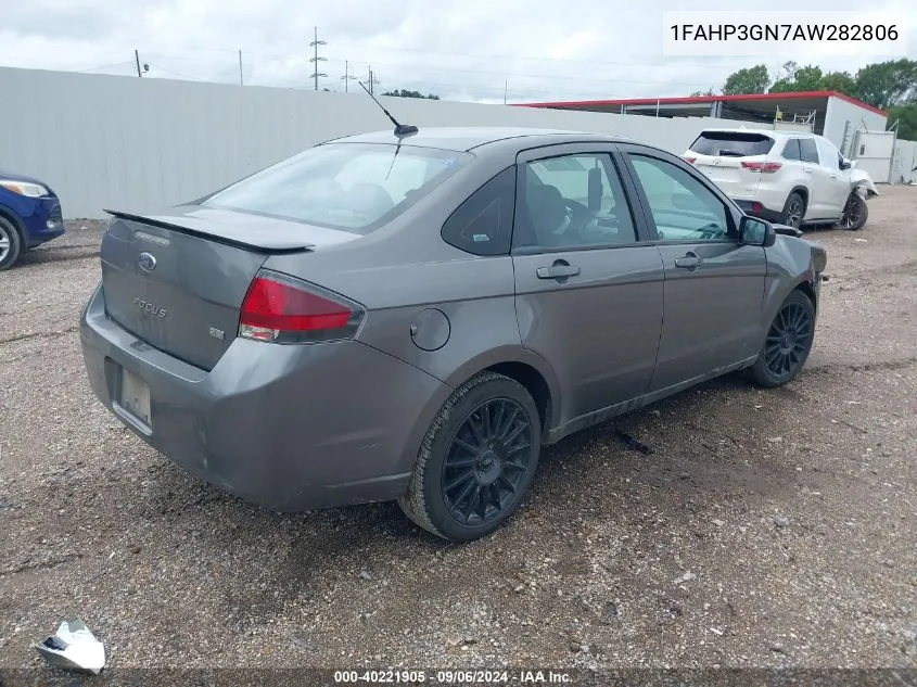 2010 Ford Focus Ses VIN: 1FAHP3GN7AW282806 Lot: 40221905