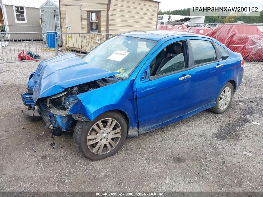 1FAHP3HNXAW200162 2010 Ford Focus Sel