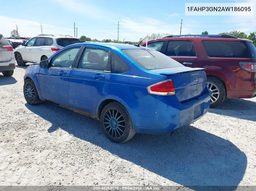 2010 Ford Focus Ses VIN: 1FAHP3GN2AW186095 Lot: 40259776