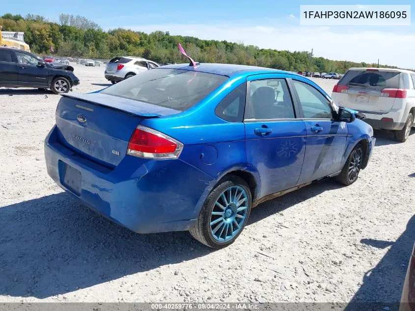 2010 Ford Focus Ses VIN: 1FAHP3GN2AW186095 Lot: 40259776