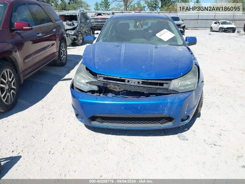 1FAHP3GN2AW186095 2010 Ford Focus Ses