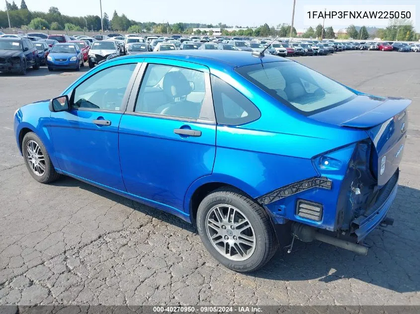 2010 Ford Focus Se VIN: 1FAHP3FNXAW225050 Lot: 40270950