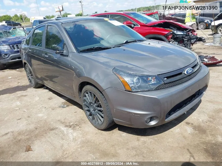 2010 Ford Focus Ses VIN: 1FAHP3GN8AW281390 Lot: 40278813