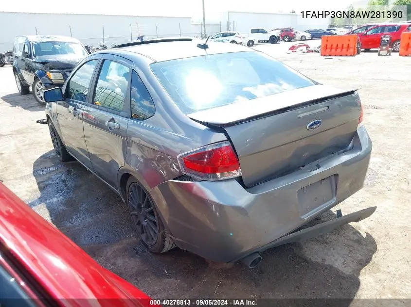 2010 Ford Focus Ses VIN: 1FAHP3GN8AW281390 Lot: 40278813