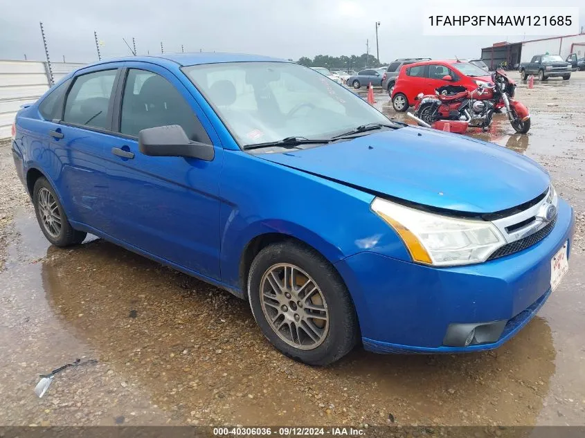 1FAHP3FN4AW121685 2010 Ford Focus Se