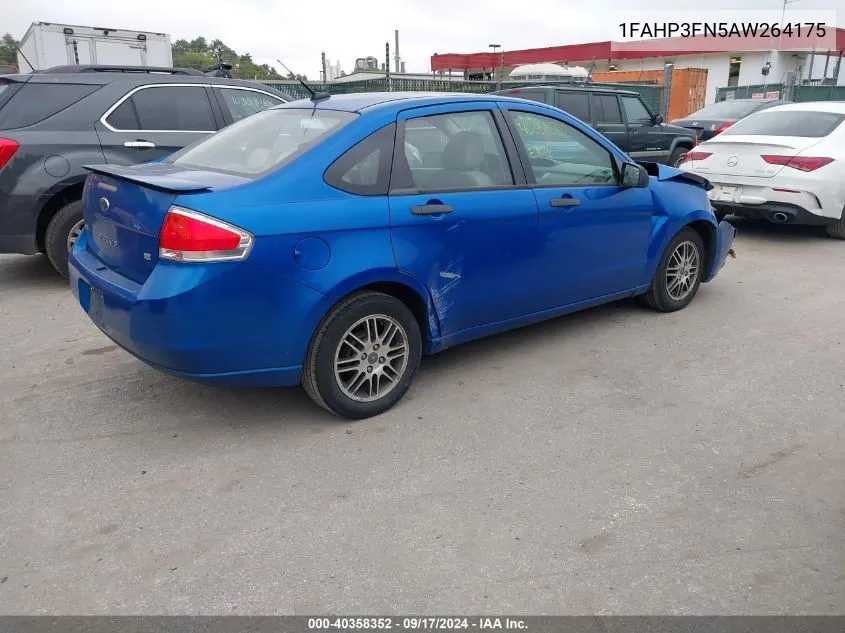 2010 Ford Focus Se VIN: 1FAHP3FN5AW264175 Lot: 40358352