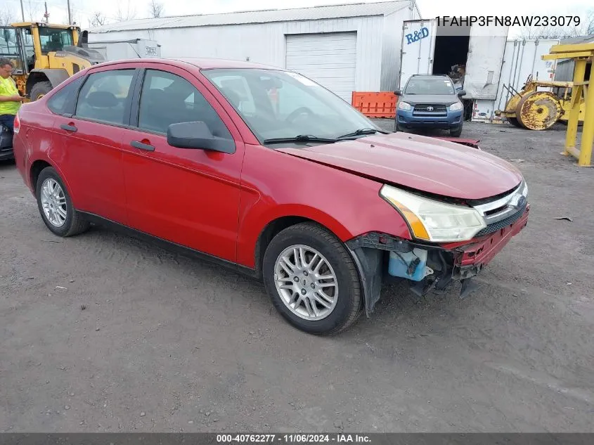 2010 Ford Focus Se VIN: 1FAHP3FN8AW233079 Lot: 40762277