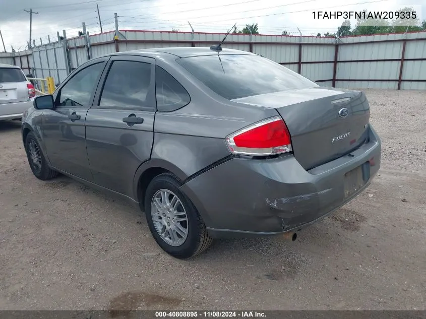 1FAHP3FN1AW209335 2010 Ford Focus Se