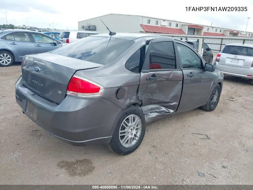 1FAHP3FN1AW209335 2010 Ford Focus Se