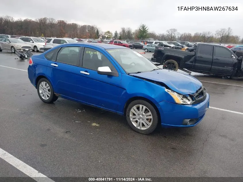 2010 Ford Focus Sel VIN: 1FAHP3HN8AW267634 Lot: 40841791