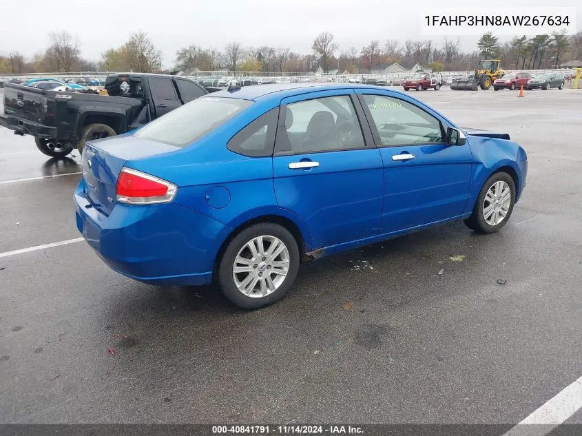 2010 Ford Focus Sel VIN: 1FAHP3HN8AW267634 Lot: 40841791